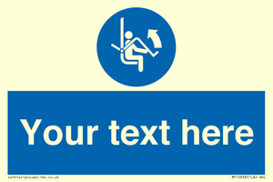 Custom Mandatory: Open safety bar of chairlift